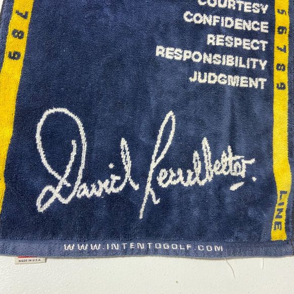 Vintage David Leadbetter Golf Swing Training Putter Towel w/Clip ~ The First Tee - Picture 4 of 8